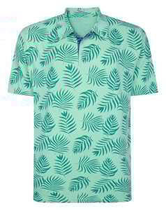 Bigdude Allover Print Polo Shirt Jelly Mint